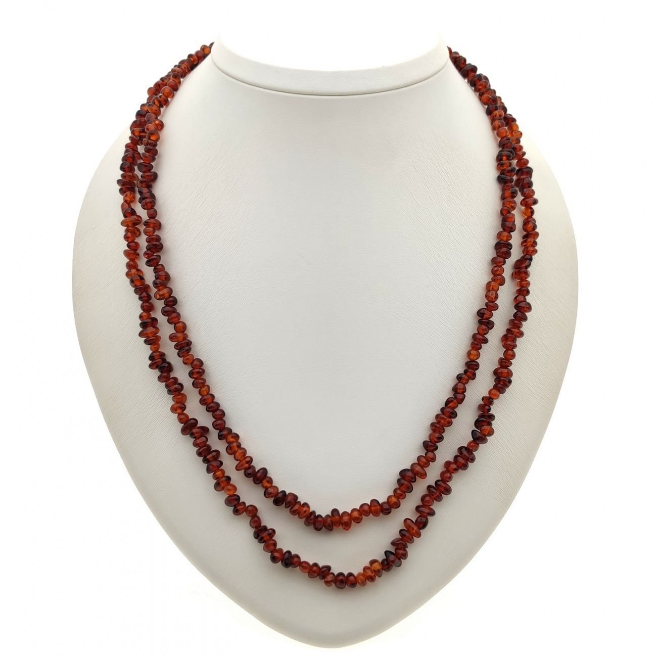 Бусы "Галька"из янтаря