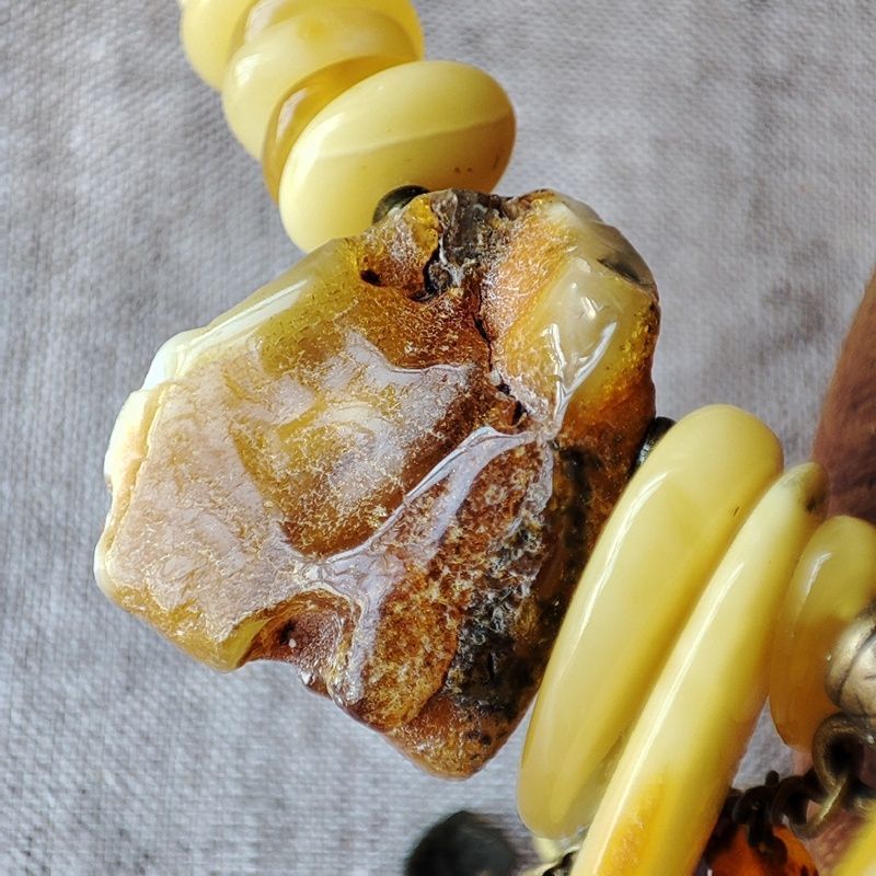 Колье "Лесная фея" Янтарь