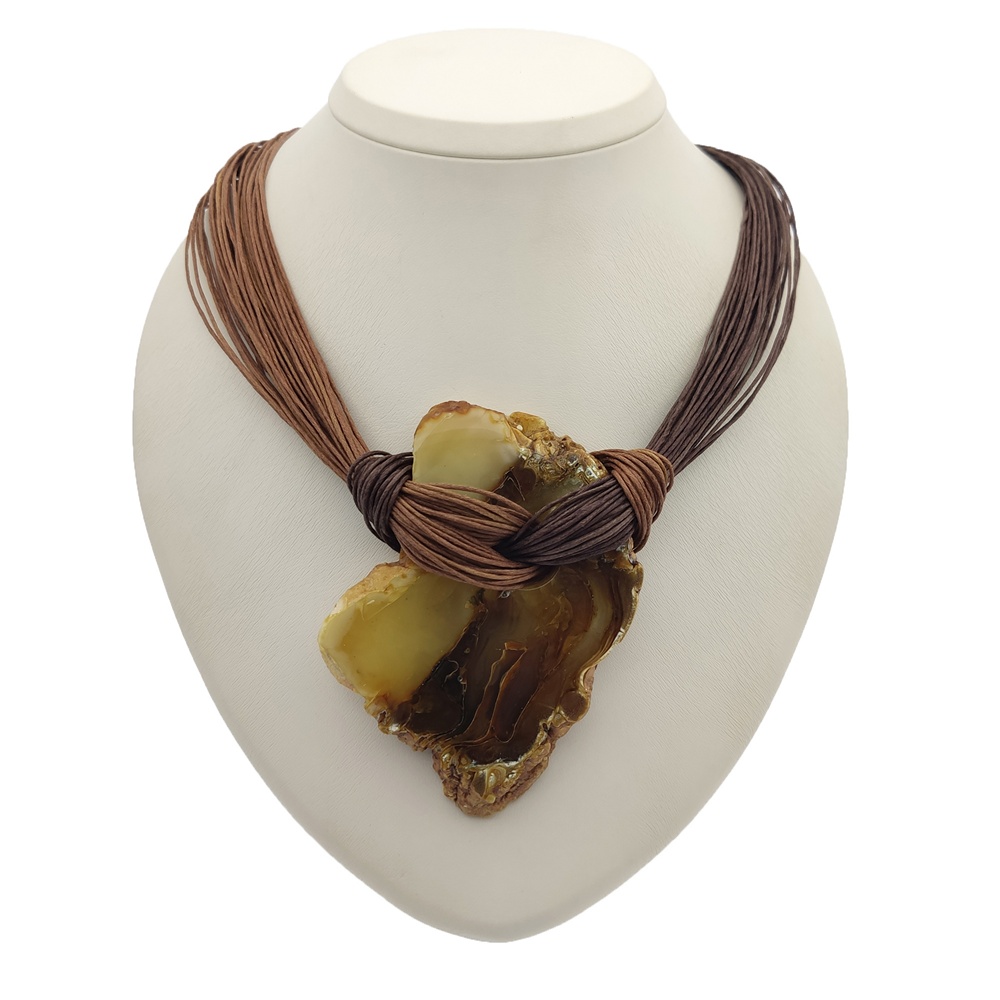 Колье авторское Янтарь а7501300005