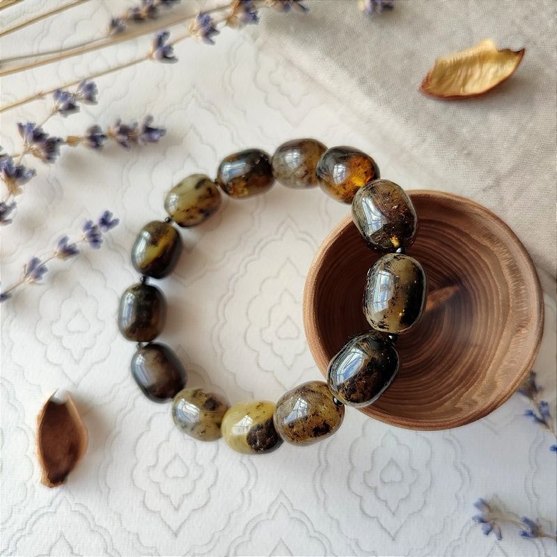 Браслет "Бочата" янтарь