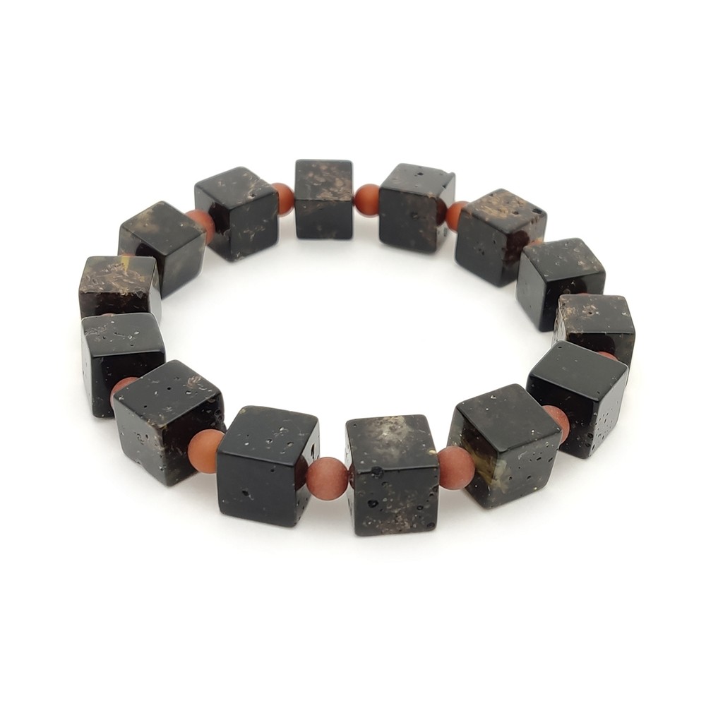 Браслет "Куб" янтарь