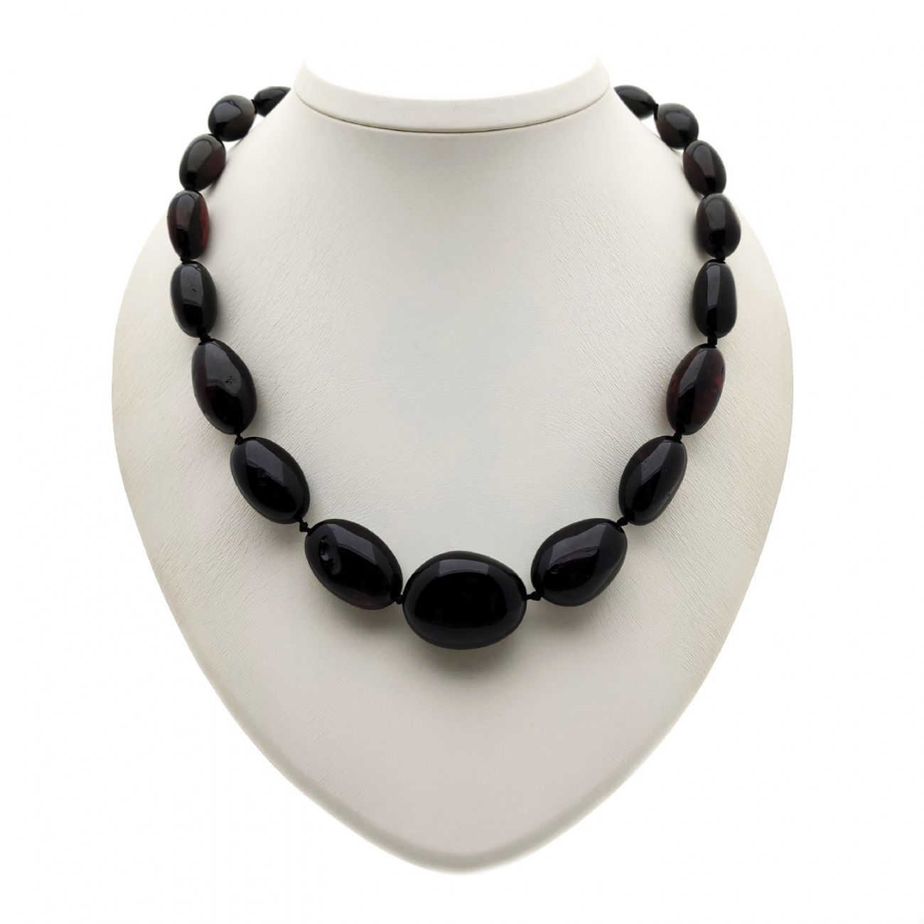 Бусы "Слива" из янтаря