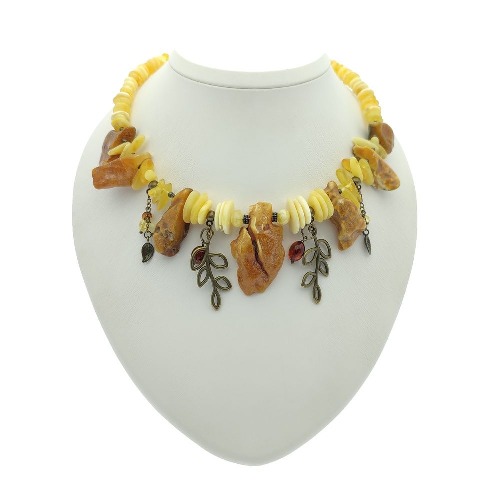 Колье "Лесная фея" Янтарь