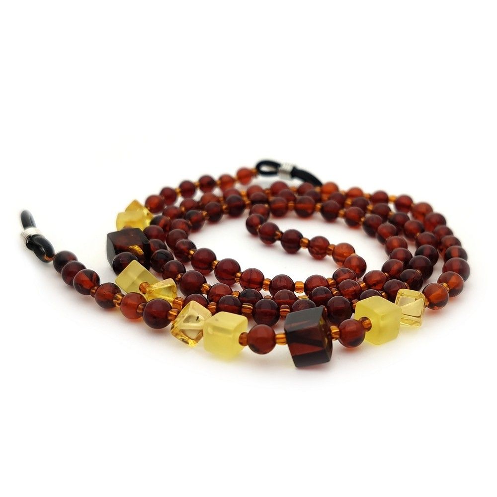 2,Шнурок для очков, янтарь