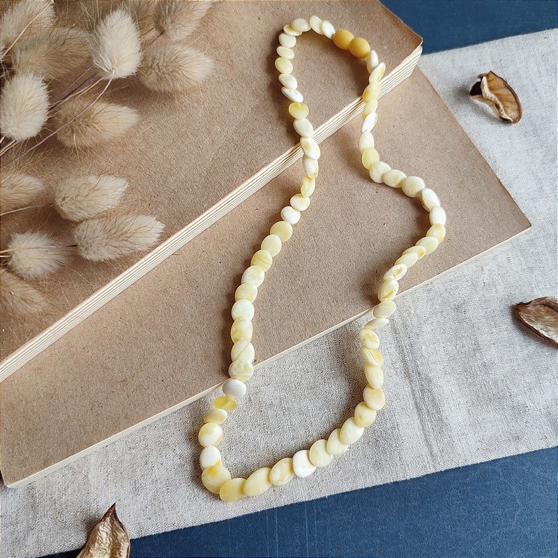 Бусы "Змейка" из янтаря