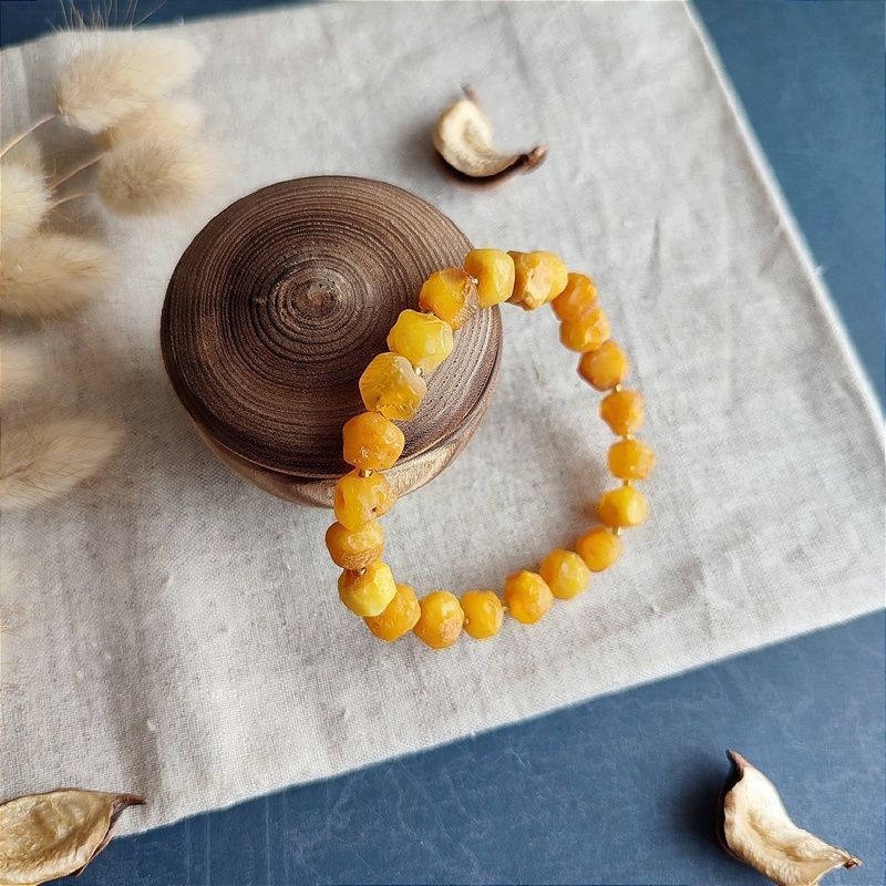 Браслет "Кусанка" янтарь