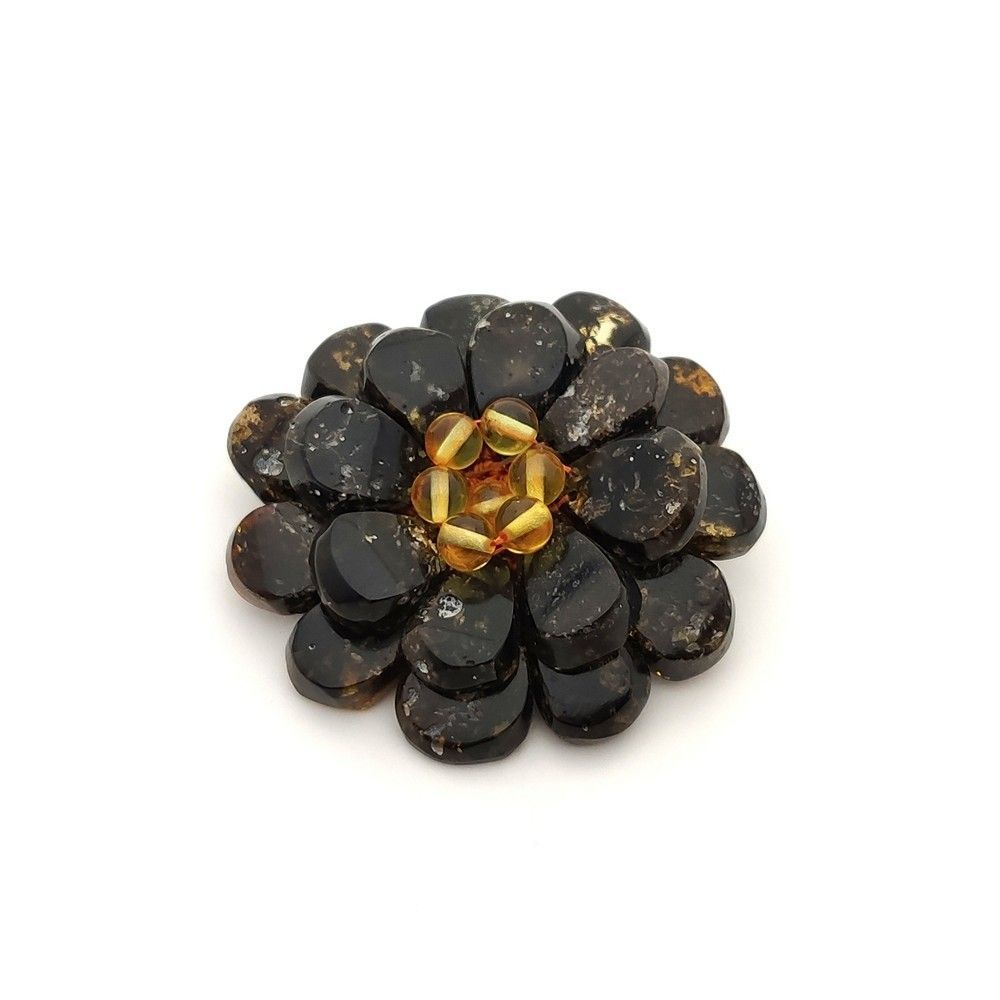 Брошь "Гербера" янт.