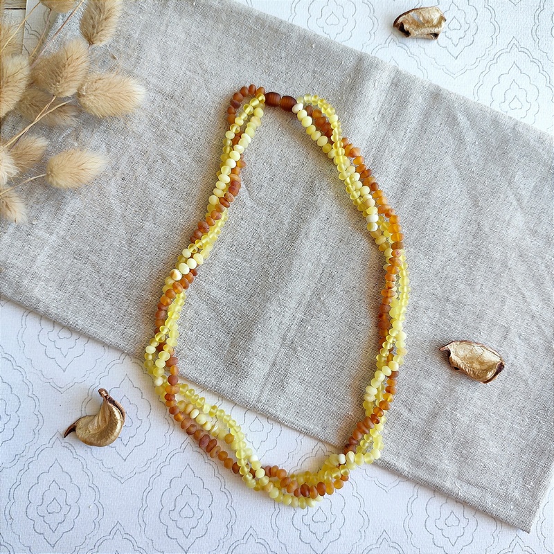 Бусы "Радость" из янтаря