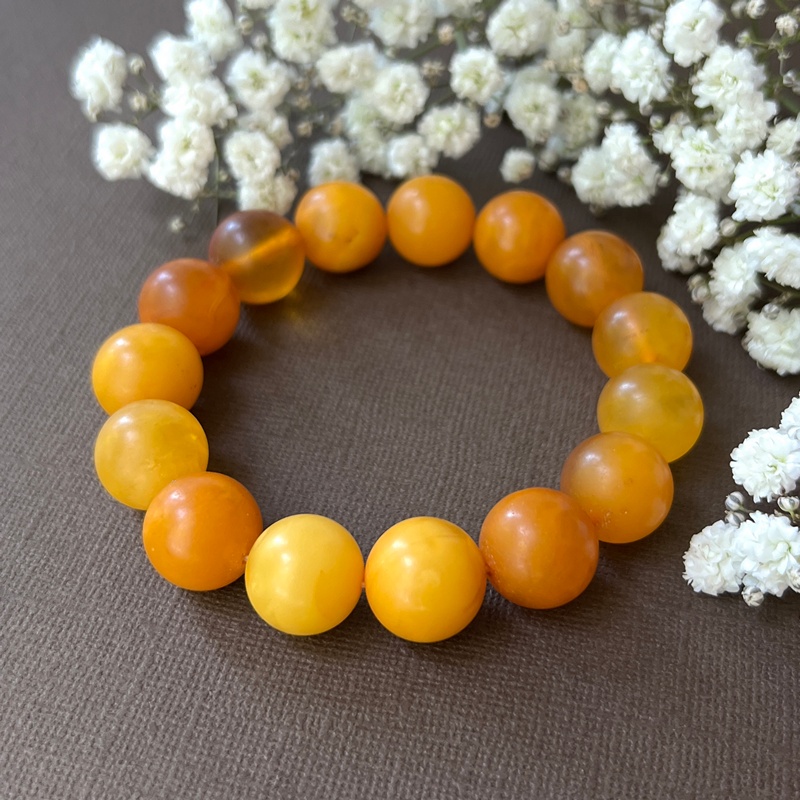 Браслет "Шар" янтарь