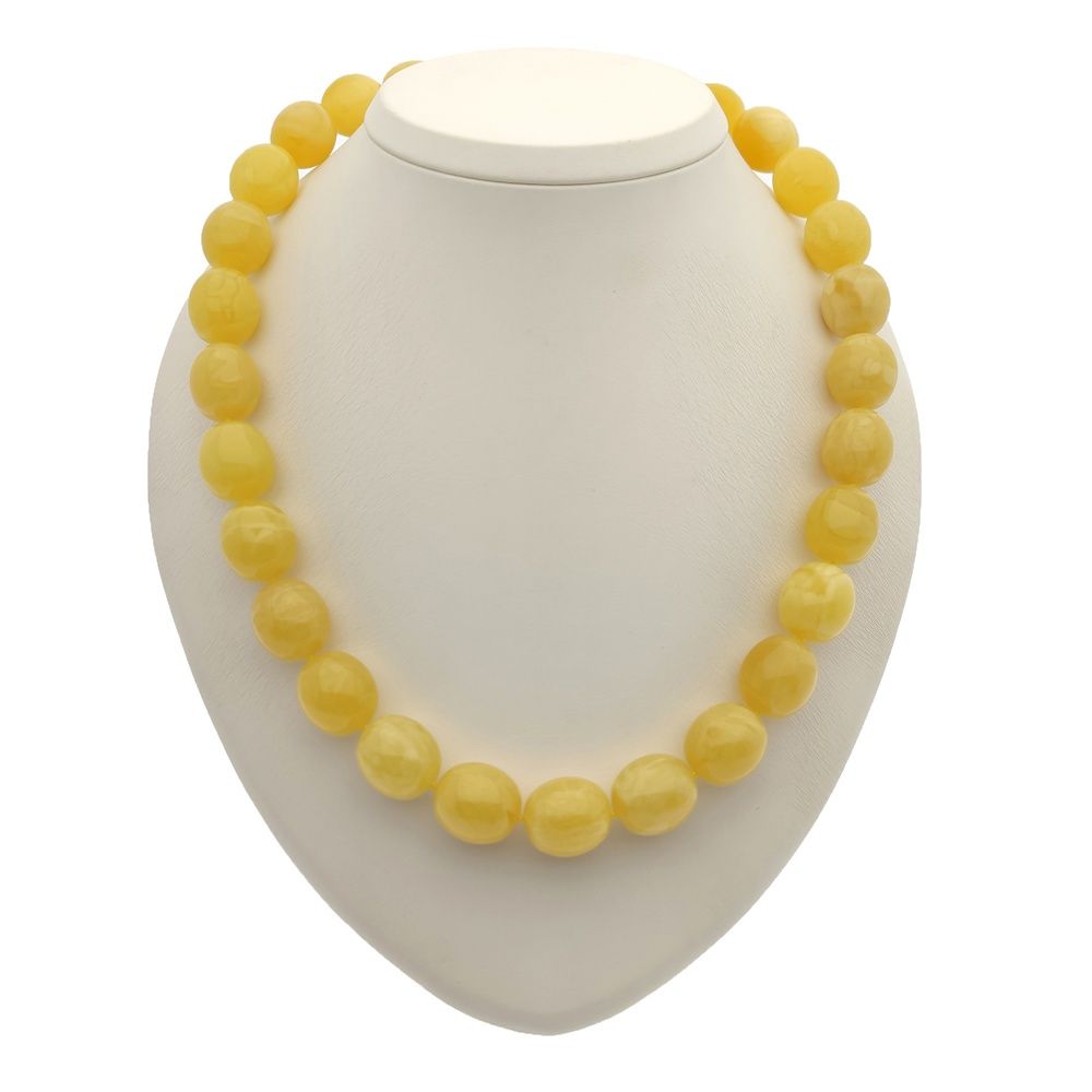 Бусы "Олива" янтарь