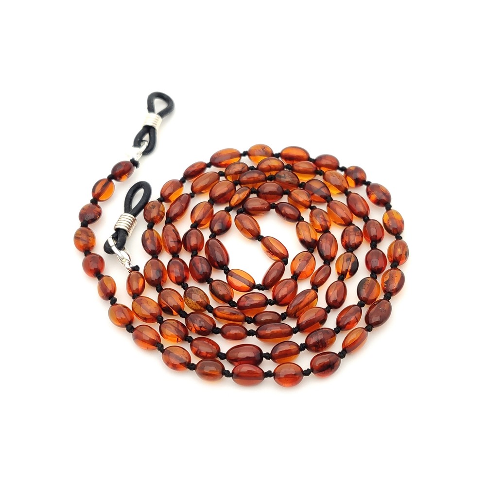 Шнурок для очков, янтарь