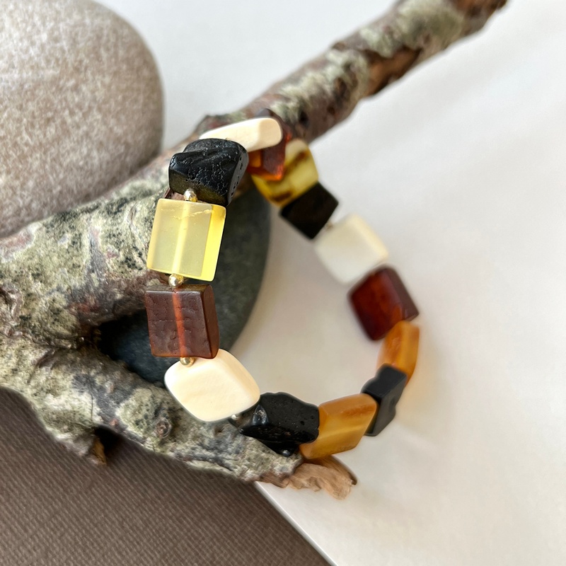 Браслет  янтарь мамонт 3502106830-3