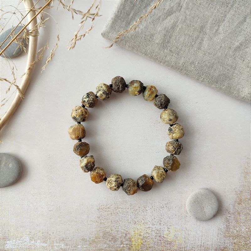 Браслет "Кусанка" янтарь