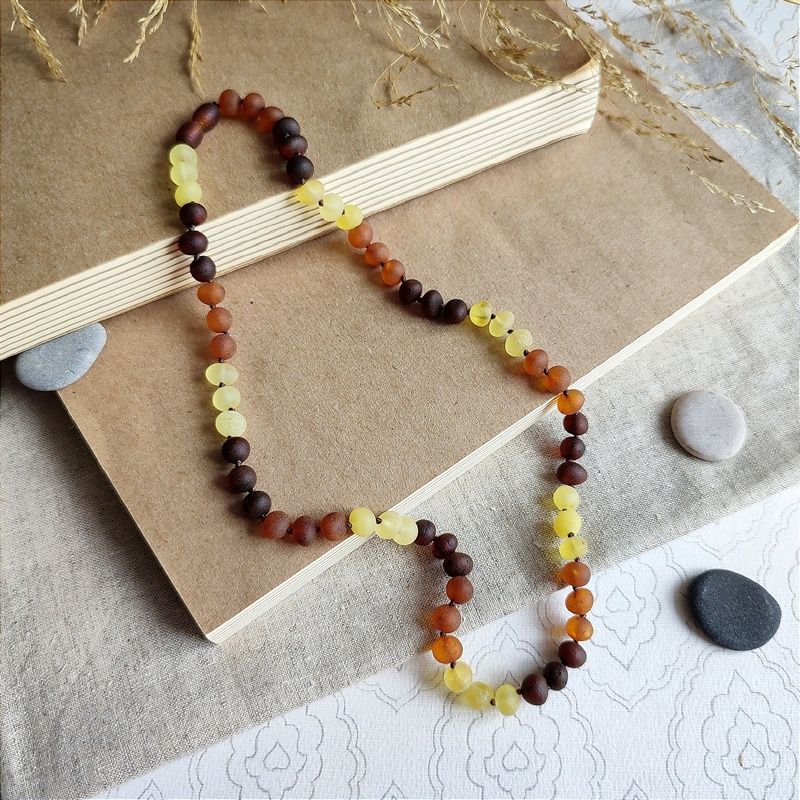 Бусы "Горох" из янтаря