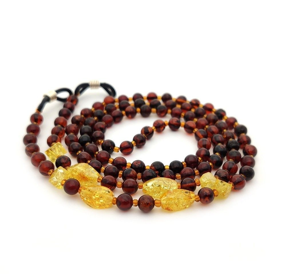 2,Шнурок для очков, янтарь