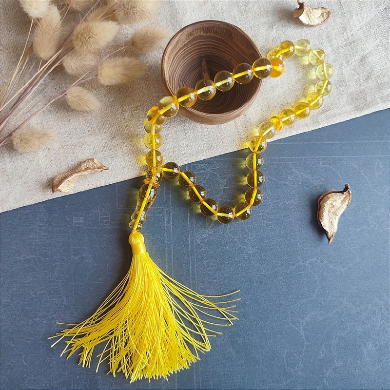 Четки мусульманские янтарь 9401100041 (1)