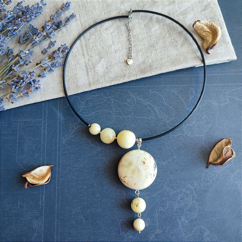 Колье "Космос" Янтарь