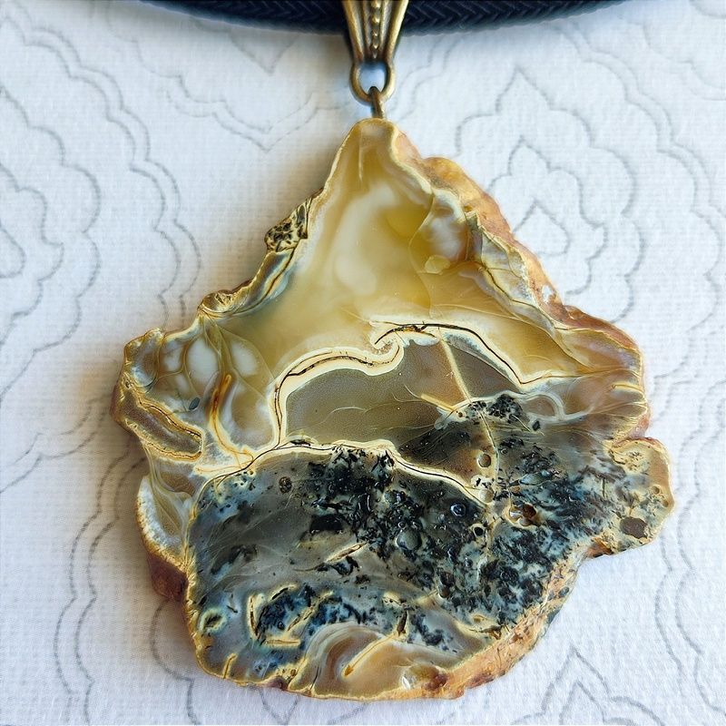 Колье авторское Янтарь