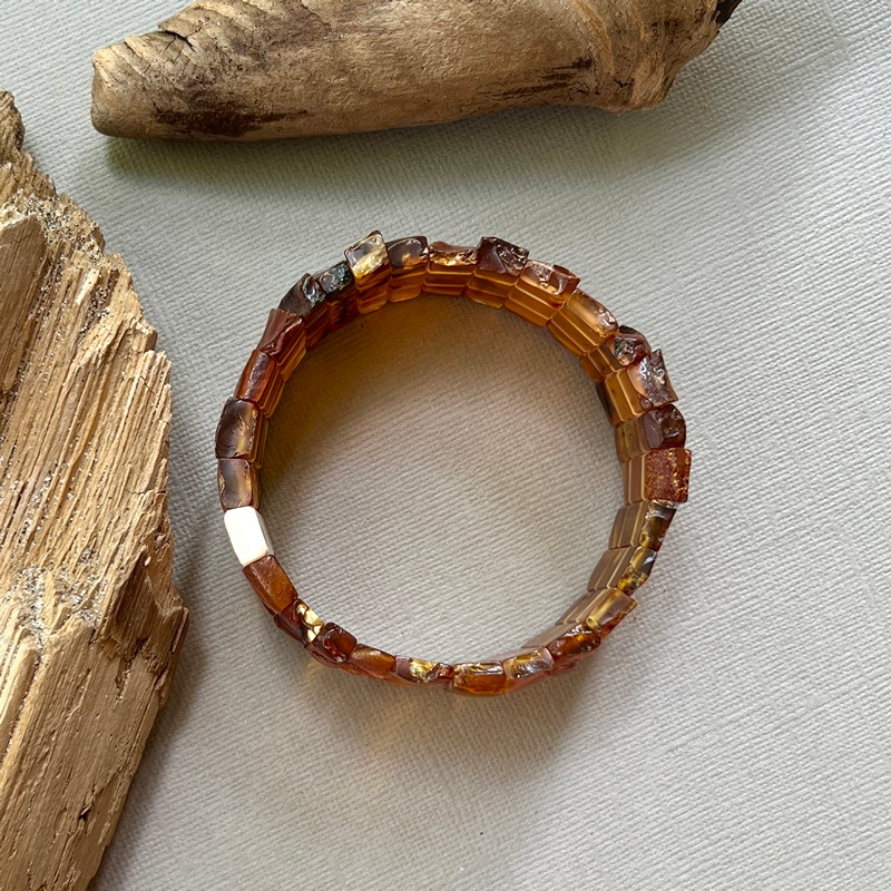 Браслет янтарь,мамонт 3101119445-1