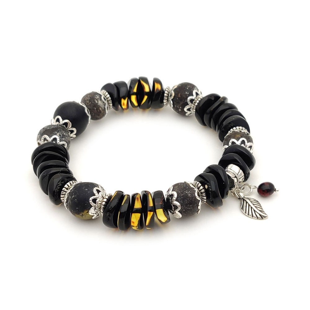 Браслет "Фантазия" янтарь