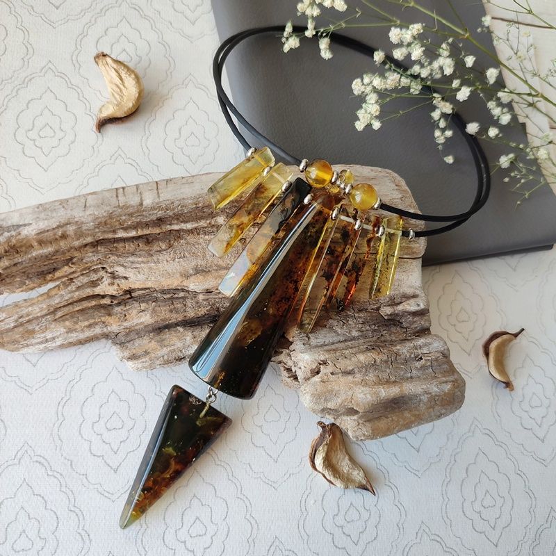 Колье "Италия" Янтарь