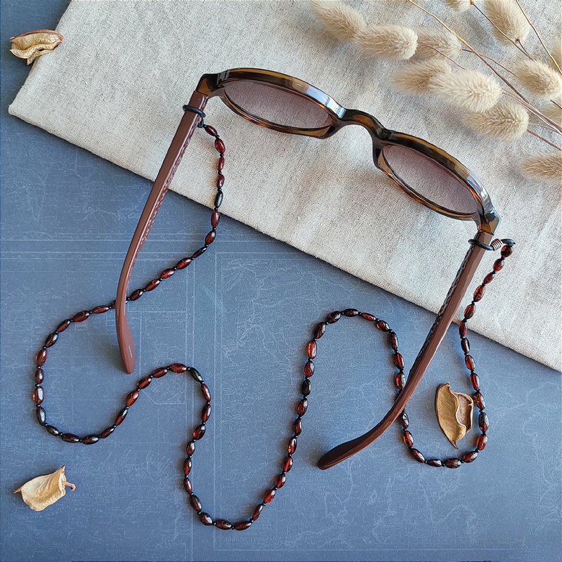 Шнурок для очков, янтарь