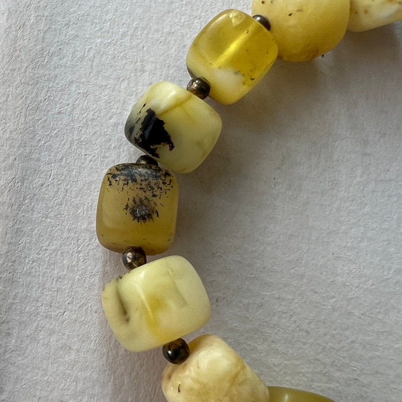 Браслет "Куб" янтарь