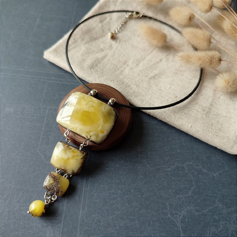 Колье "Хлоя" Янтарь