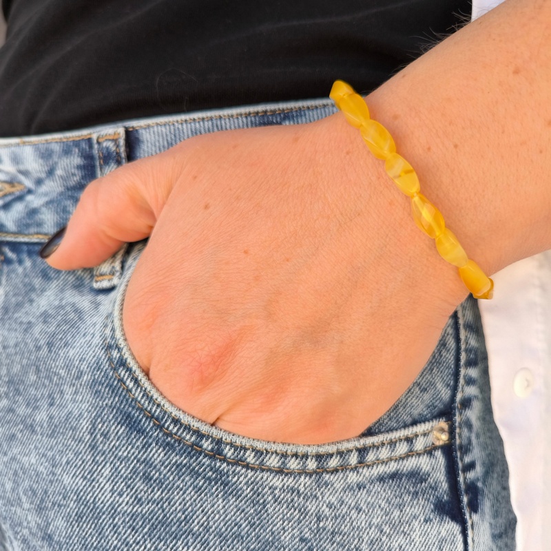 Браслет "Елена" янтарь