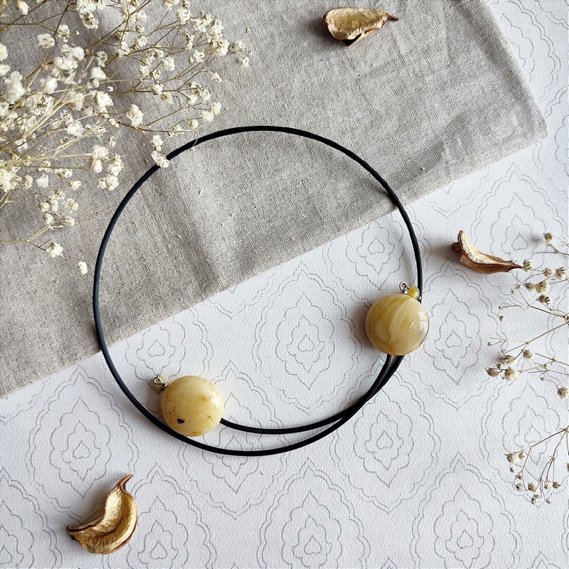 Колье "Космос" Янтарь