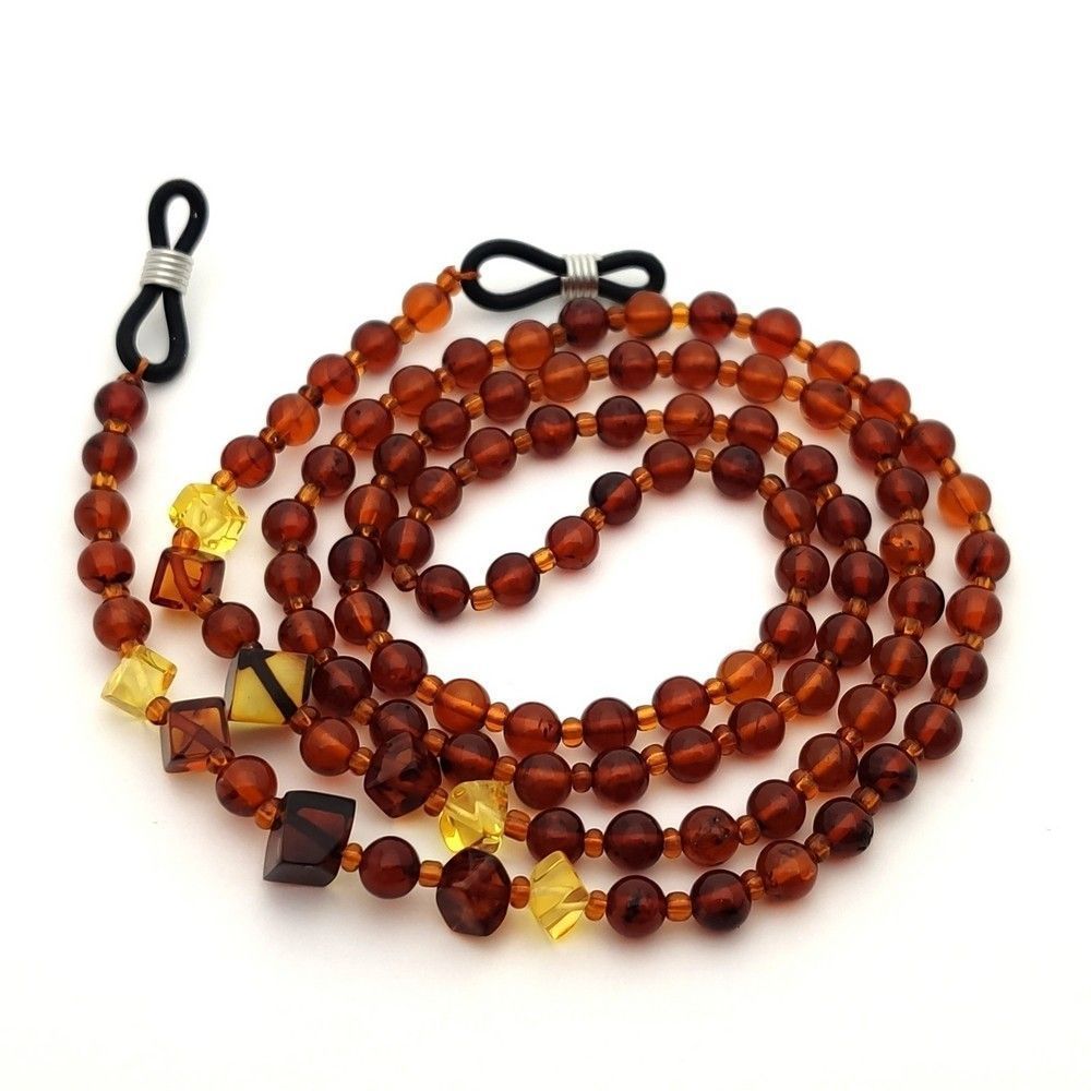 2,Шнурок для очков, янтарь