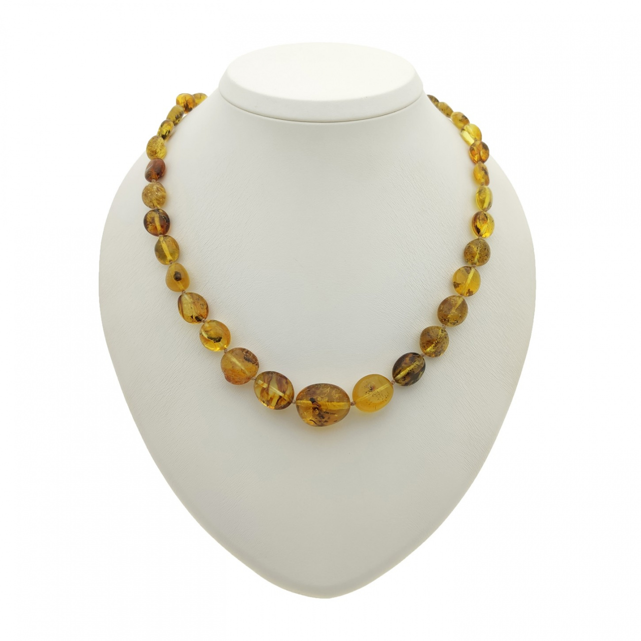 Бусы "Слива" из янтаря