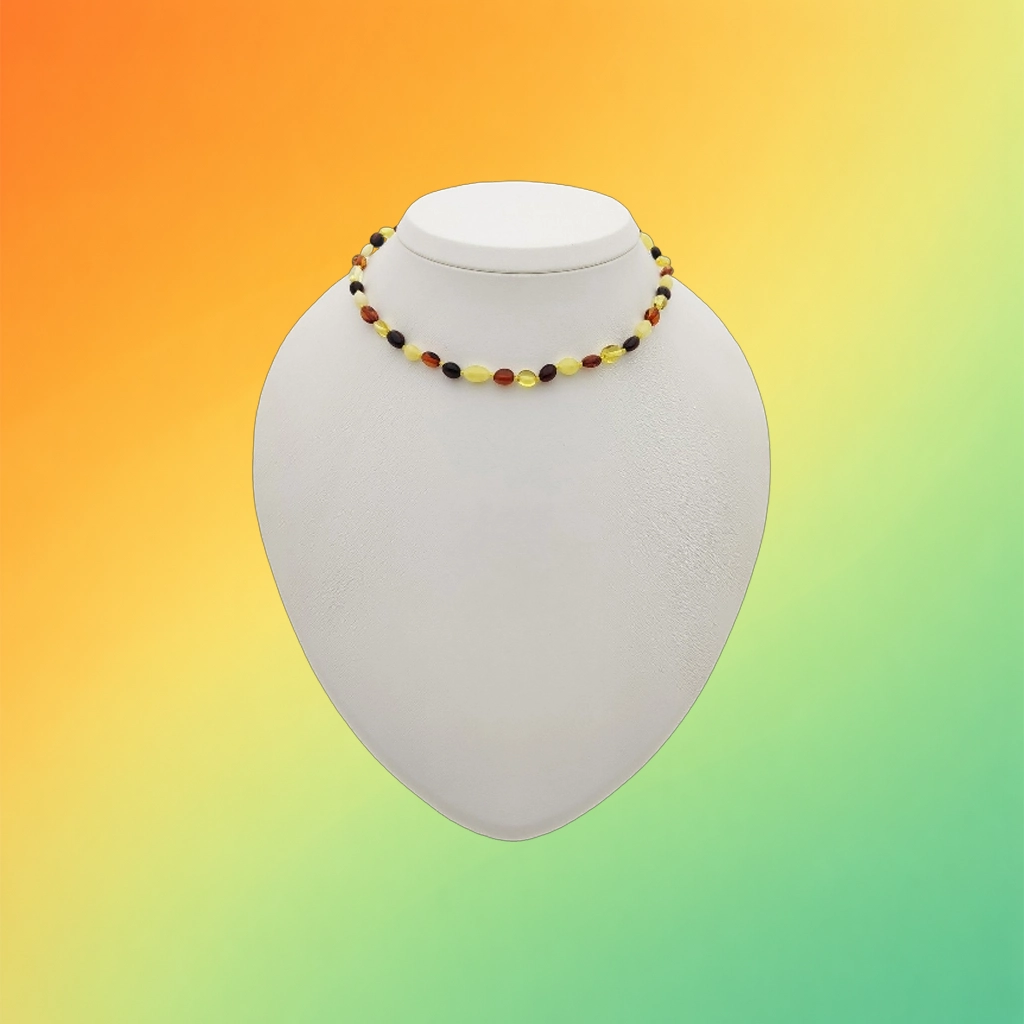 Бусы детские из янтаря