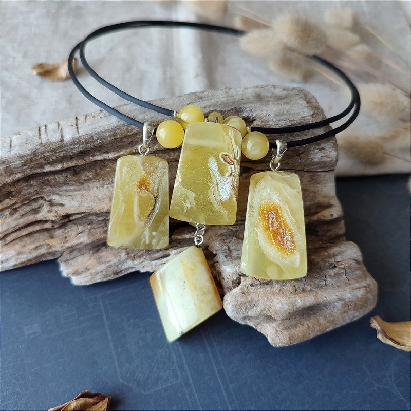 Колье "Хлоя" Янтарь