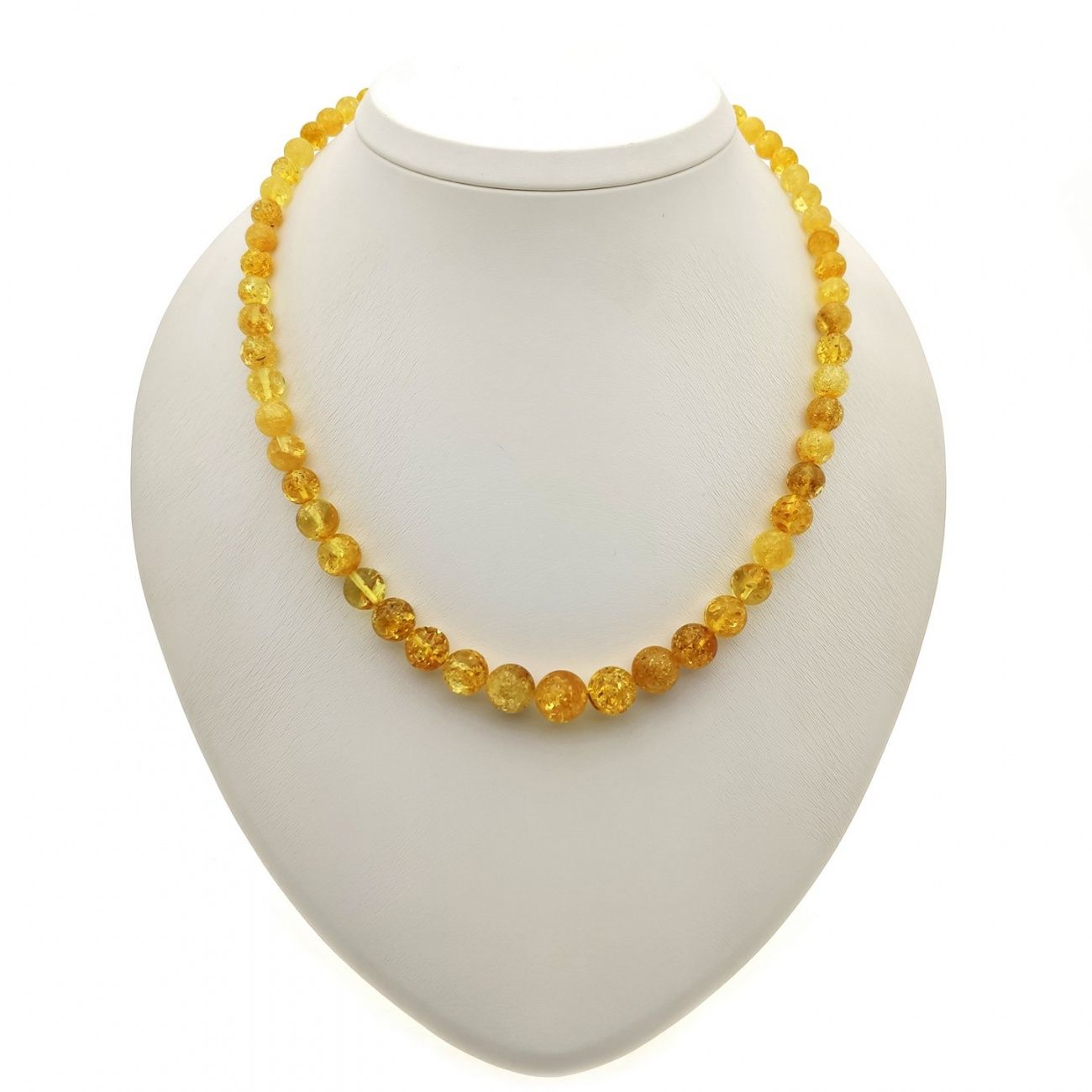 Бусы "Шар" из янтаря