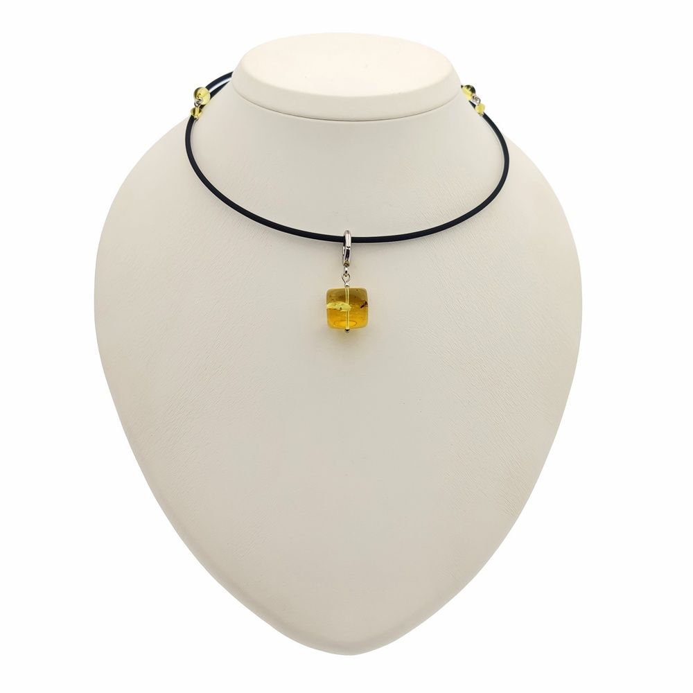 Колье Янтарь Инклюз