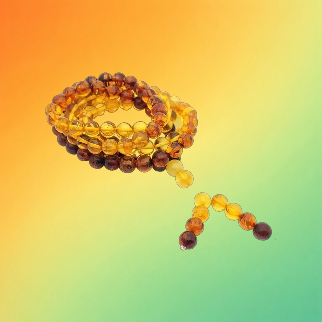 Буддийские четки  из янтаря