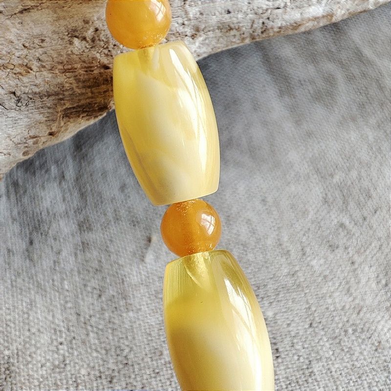 Бусы "Бочата" из янтаря