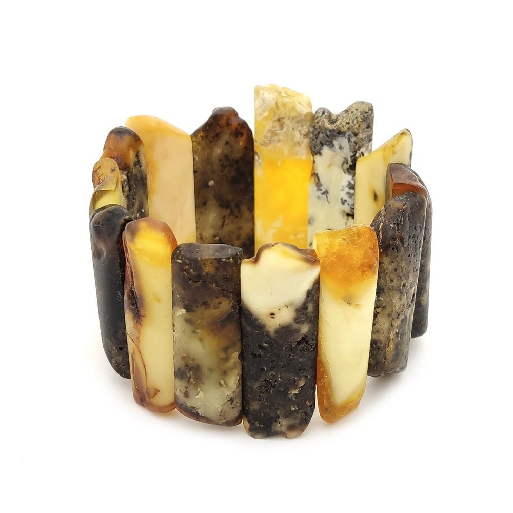 Браслет "Пластина" янтарь