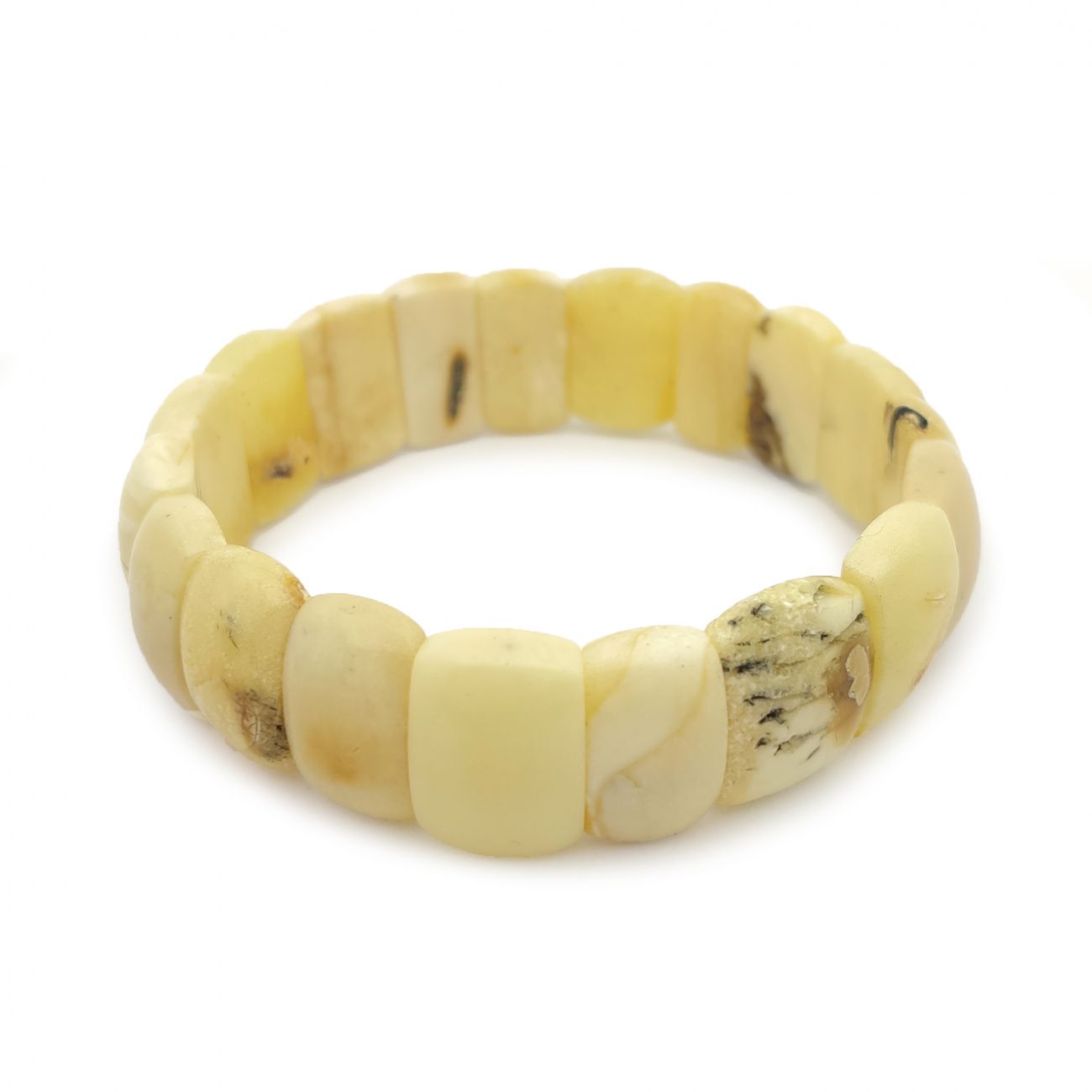 Браслет "Пластина", янтарь