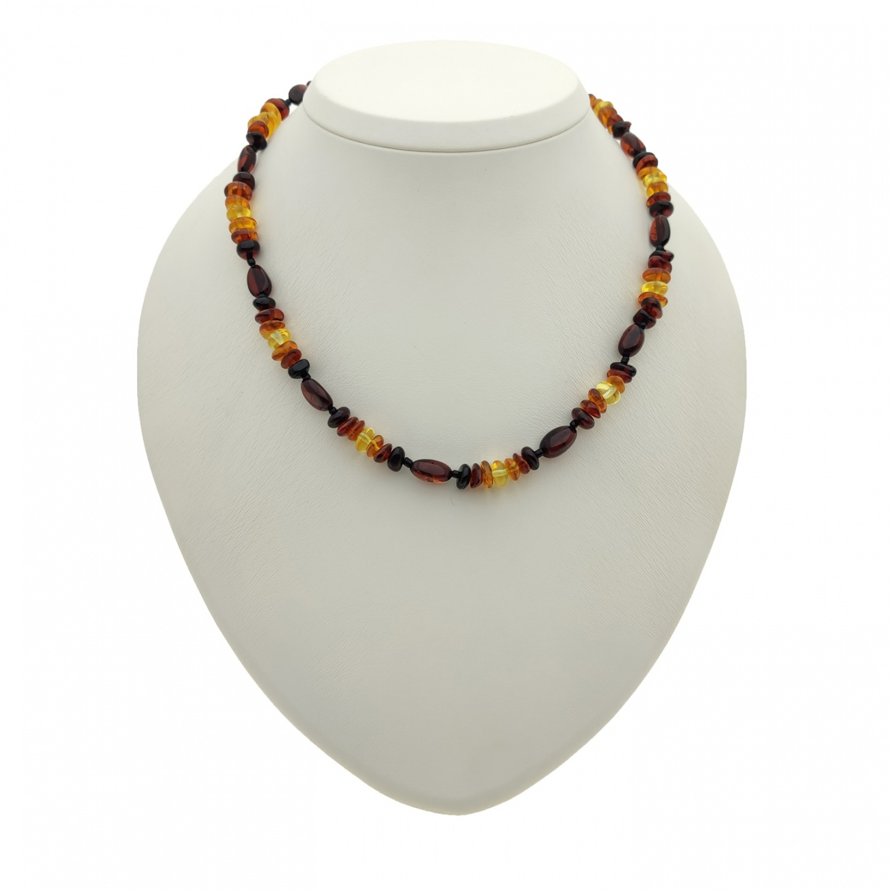 Бусы "Сливка" из янтаря