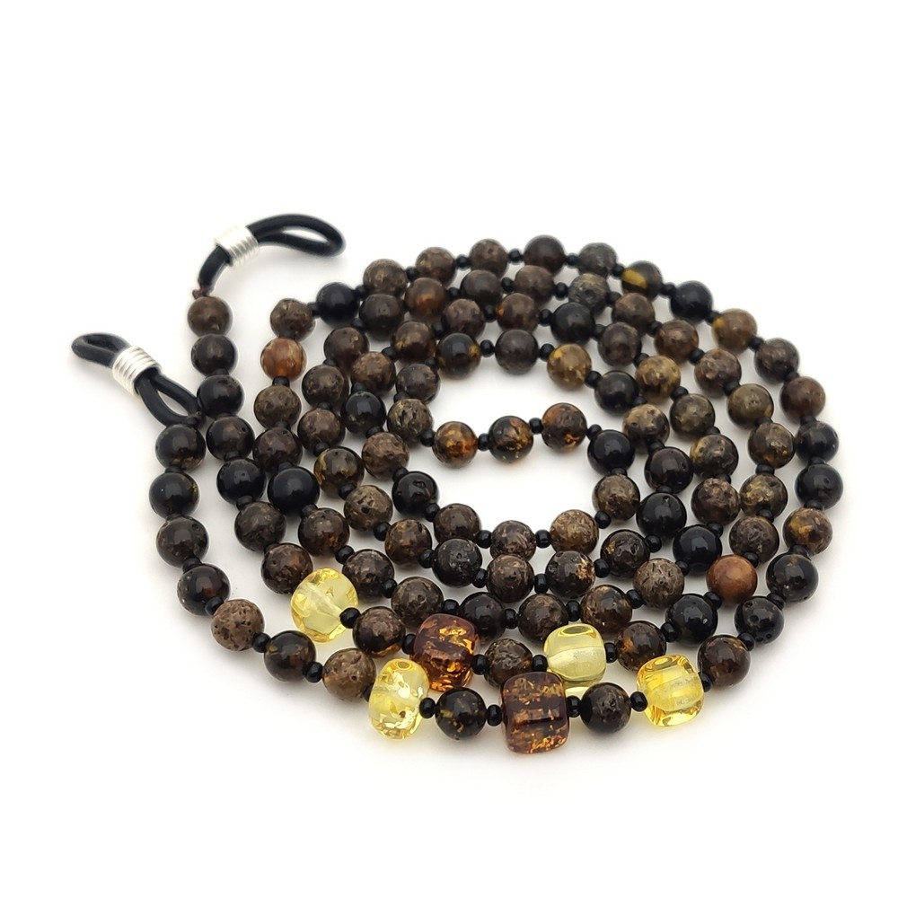 Шнурок для очков, янтарь