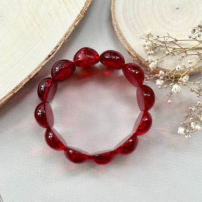 Браслет пластина янтарь