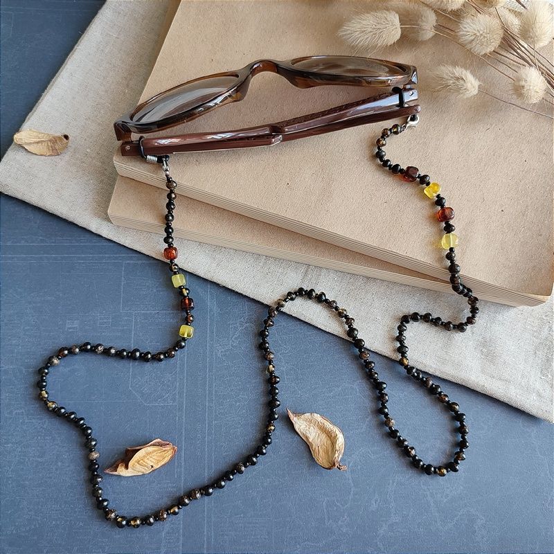 2,Шнурок для очков, янтарь