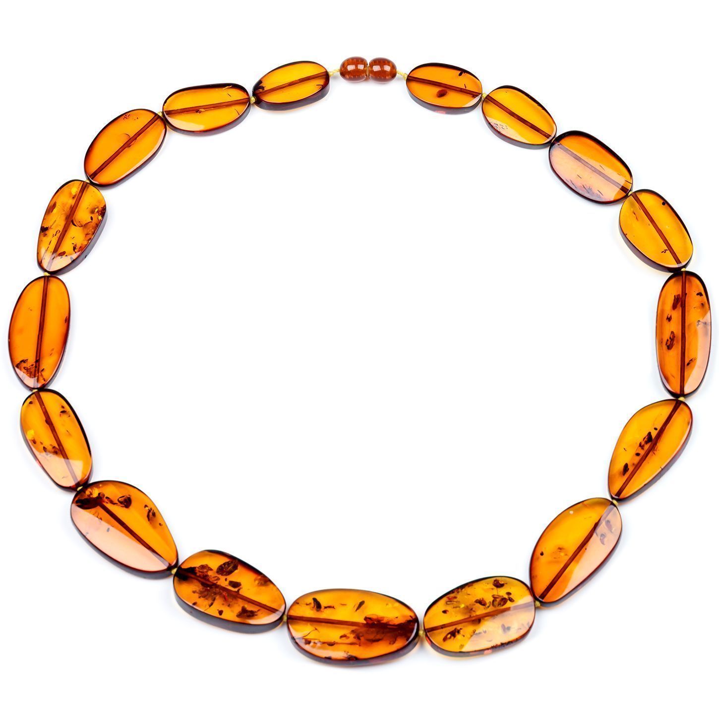 Бусы "Телевизор" янтарь