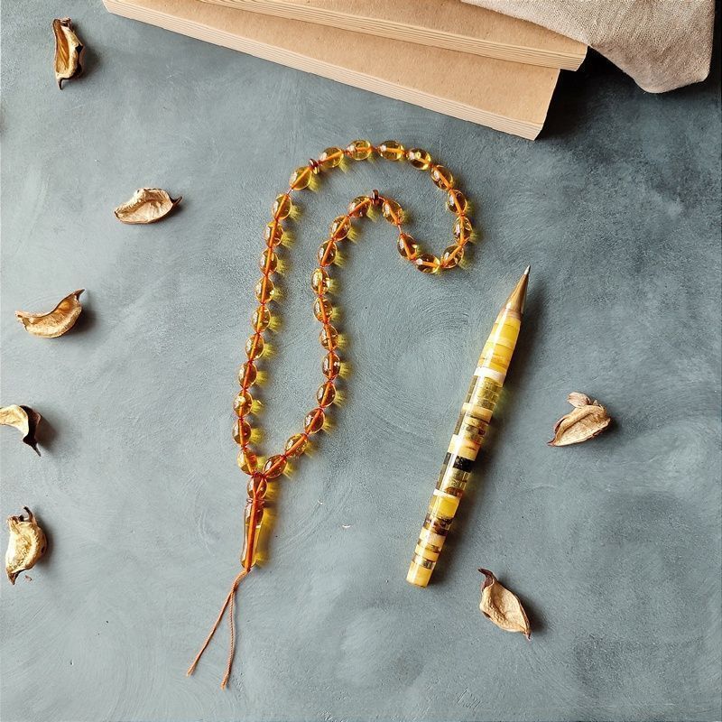 Четки мусульманские янтарь