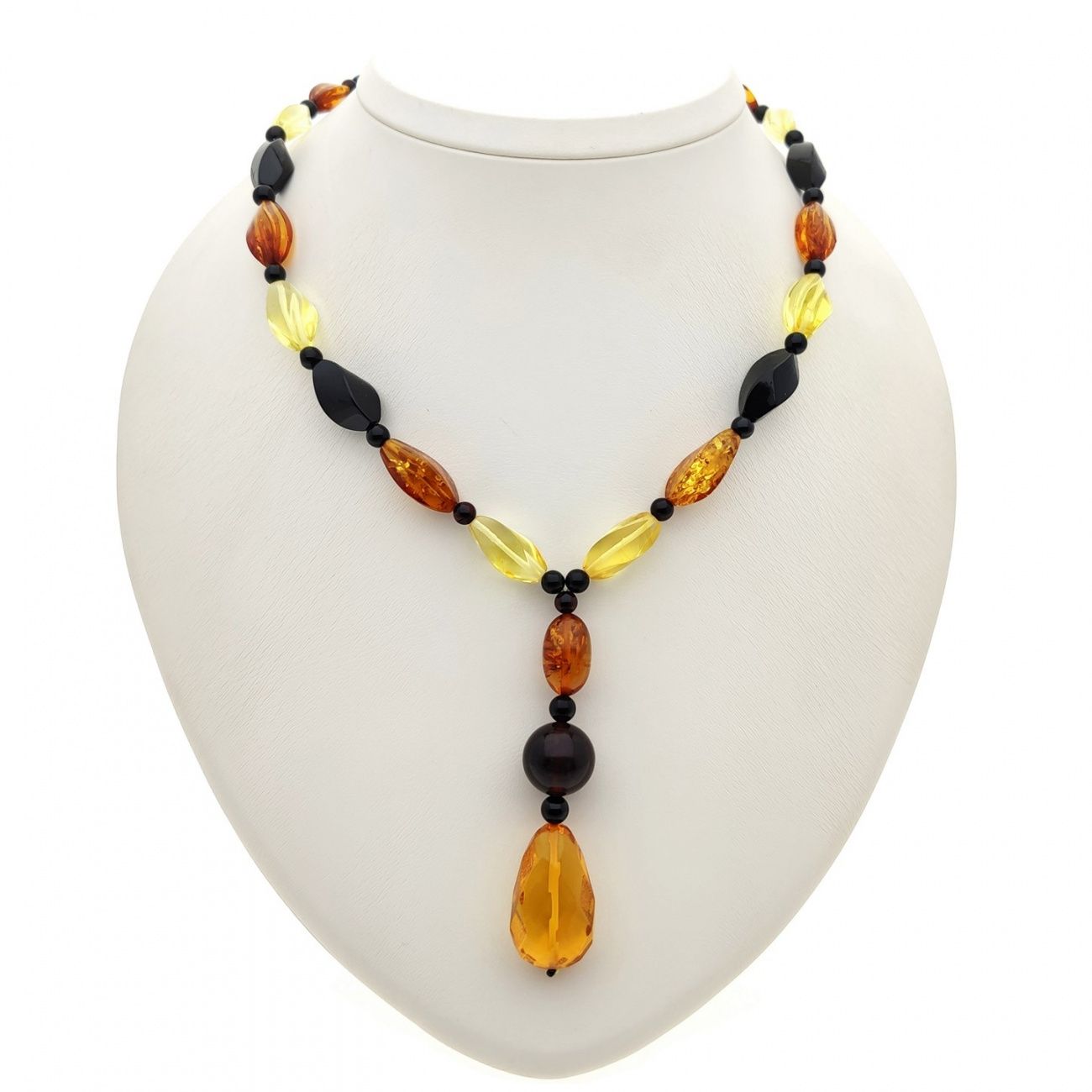 Бусы "Микс" из янтаря