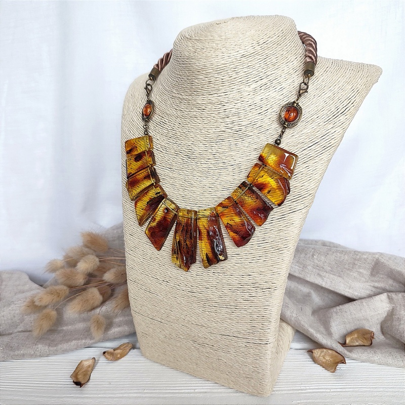 Колье Янтарь 7422319394 (7)