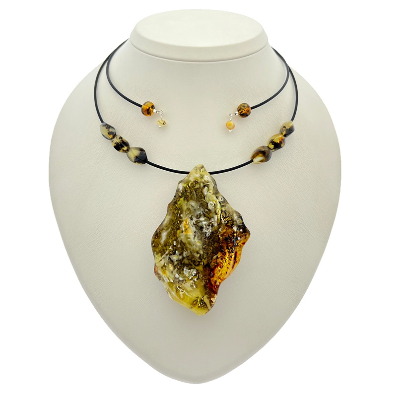Колье "Ева" янтарь