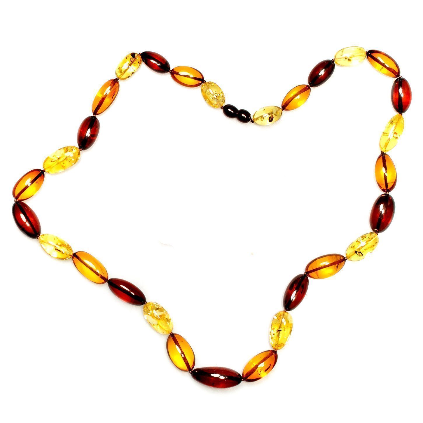 Бусы "Слива" из янтаря